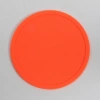 Creative and simple style candy-colored silicone 10CM round coasters for export Specification image